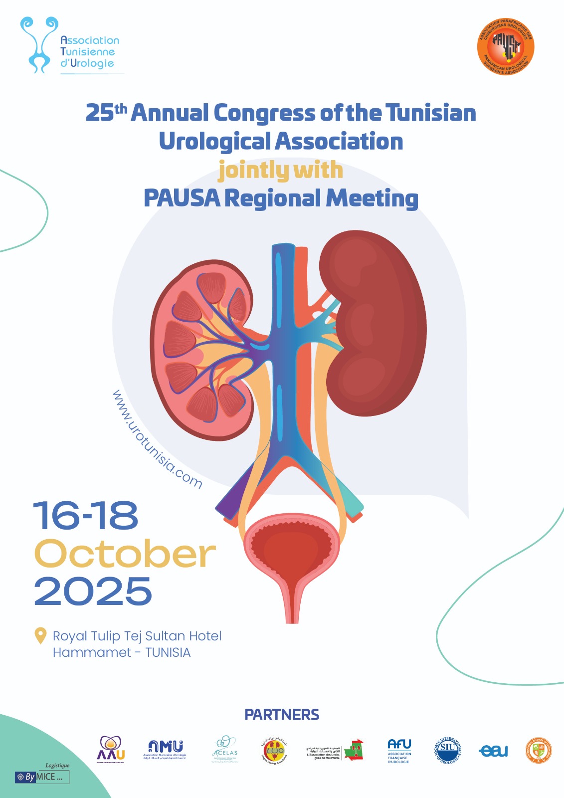 25 ème congrès de l'association tunisienne d'urologie & Meeting régional de la PAUSA
